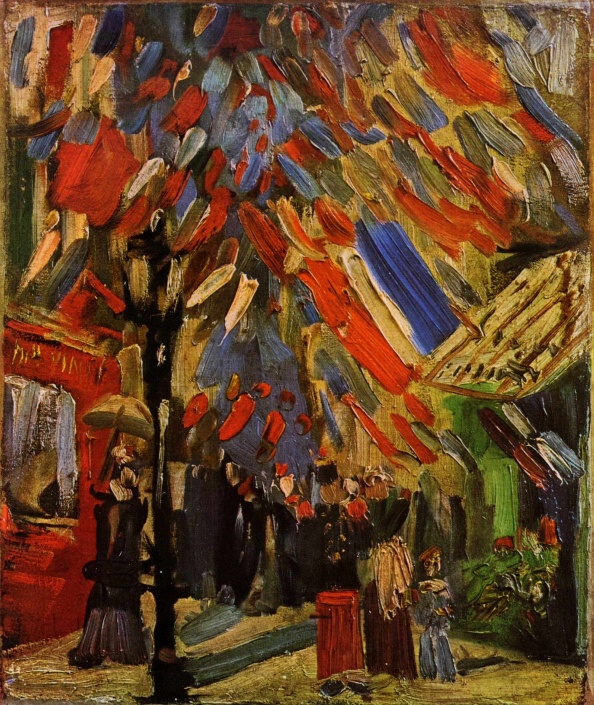 Картина Ван Гога Париж. Празднование Четырнадцатого июля. День взятия Бастилии 1886